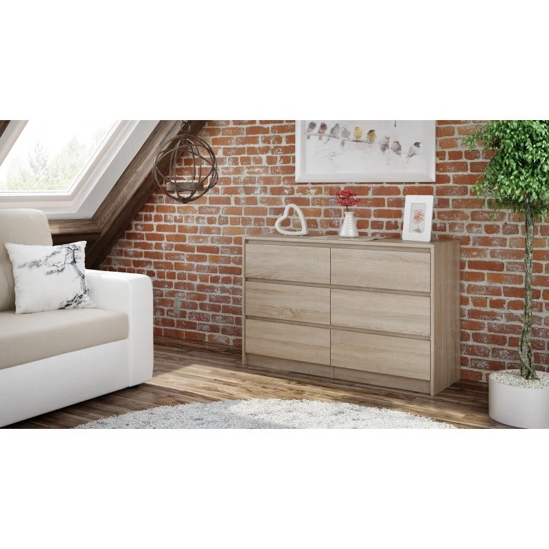 Topeshop K120 SONOMA 2X3 Kommode