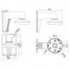 Hikvision Digital Technology DS-1273ZJ-135 Halterung für Sicherheitskamera-Zubehör