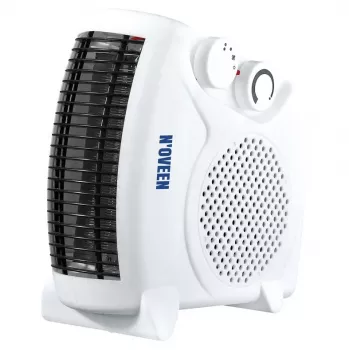 Elektrischer Heizlüfter NOVEEN FH06 – 2000 W, 2 Leistungsstufen, einstellbarer Thermostat, weiß