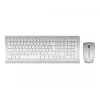 CHERRY DW 8000 Tastatur Maus enthalten Office RF Wireless QWERTZ Deutsch Silber, Weiß