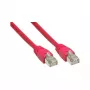 Netzwerkkabel Alcasa Cat. 6 S/FTP 5m Rot