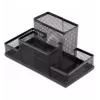 Federmäppchen Forpus, schwarz, leer, Fach 4, Lochblech 1005-012