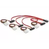 DeLOCK - Internes SAS-Kabel (Serial Attached SCSI) - 4-Lane - 36-polig 4i Mini MultiLane - Interne Stromversorgung, 4-polig, Internes SAS, 29-polig (SFF-8482) - 50 cm (83059)