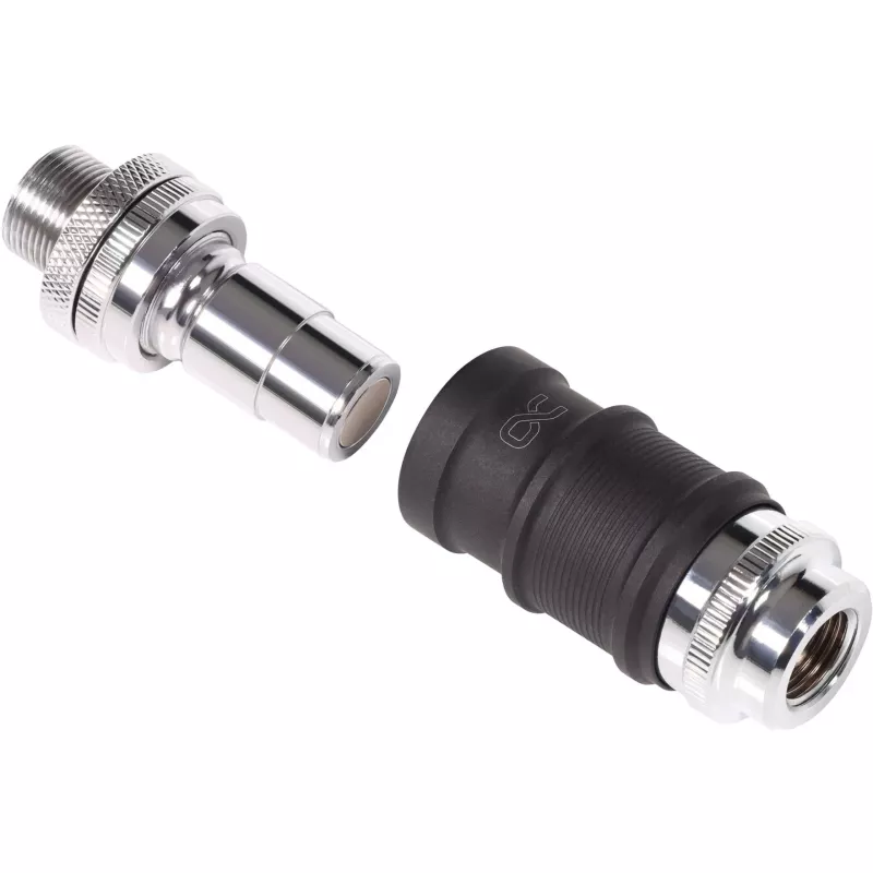 Alphacool Quick Disconnect Set BLH1A IG-IG mit Schott-Anschluss – Schnellkupplungspaar für G½/G1/4-Anschlüsse