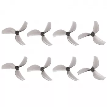 Gemfan 45-mm-Dreiblattpropeller Grau | Drohnenpropeller | 8 Stück