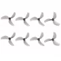 Gemfan 45-mm-Dreiblattpropeller Grau | Drohnenpropeller | 8 Stück