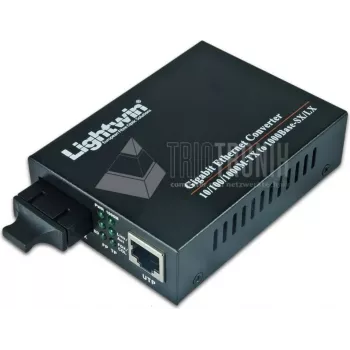 Lightwin LWC 10/100/1000 SM20 SC Netzwerk-Medienkonverter 1000 Mbit/s Einmodus Schwarz (LWC 10/100/1000 SM20 SC)