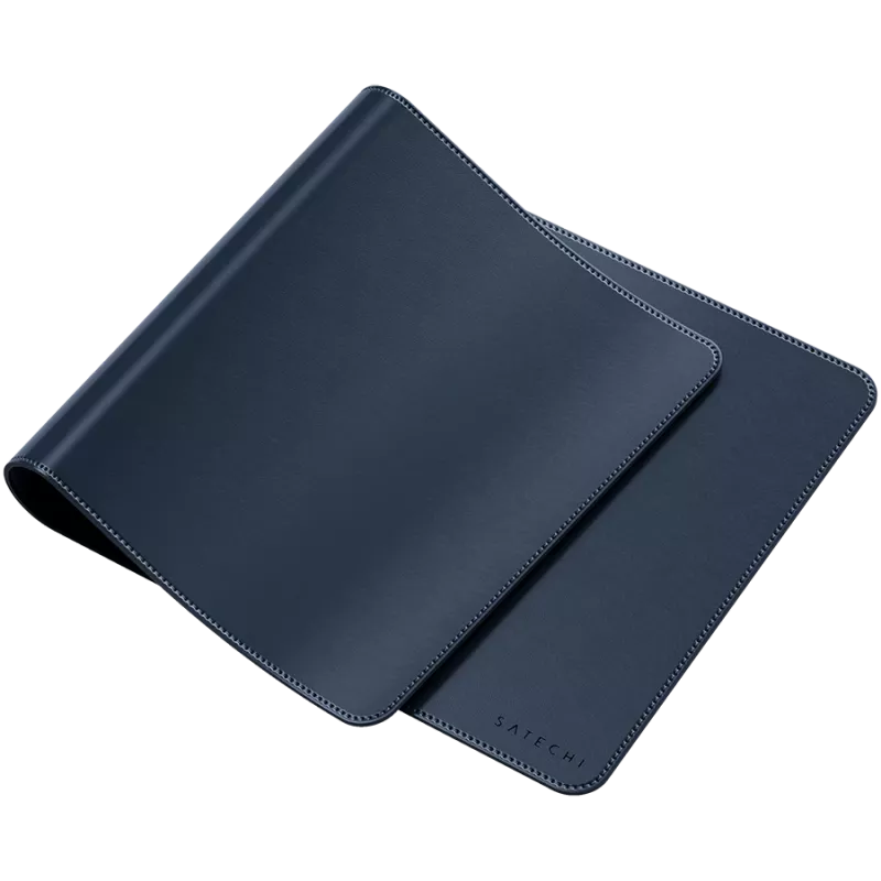 Satechi Desk Mat - vegane Leder-Schreibtischunterlage (blau)