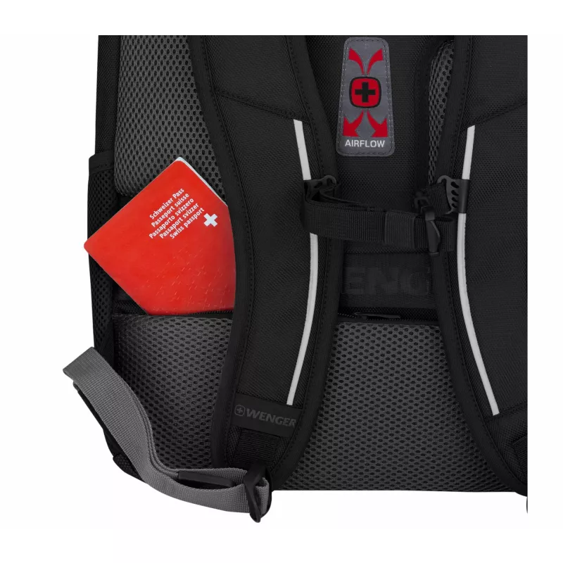 Wenger Carbon Pro Business-Rucksack mit 15,6-Zoll-Laptopfach und Tablet-Tasche Schwarz (653129)