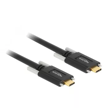 USB-Kabel DeLOCK 83720 USB 3.2 Gen 2 1m USB-C Schwarz
