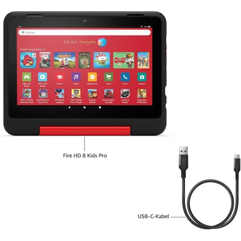 Amazon | Fire HD 8 Kids Pro (2024) | Pink | 1280 x 800 Pixel | 32 GB | Wi-Fi | 802.11ac | Bluetooth-Version 5.2