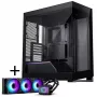 PHANTEKS NV-Serie NV5 MK2 ATX-Gehäuse, gehärtetes Glas, DRGB - Satin Schwarz + Glacier One 360M25 Gen2 DRGB AiO-Flüssigkeitskühlung - 360 mm
