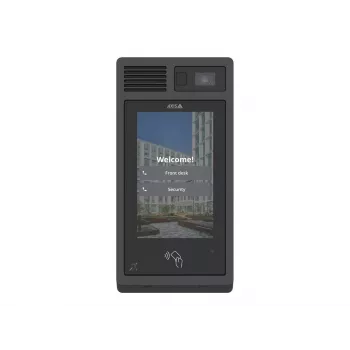Video-Türsprechanlage AXIS I8307-VE 7 Zoll (17,8 cm) kapazitiver Touchscreen, 800×480, 4K max, IP66, microSD-Unterstützung, schwarz