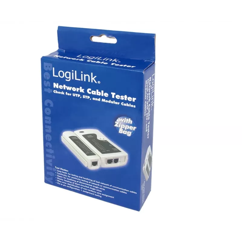 Kabeltester, LogiLink WZ0010, Netzwerkkabel-Prüfgerät