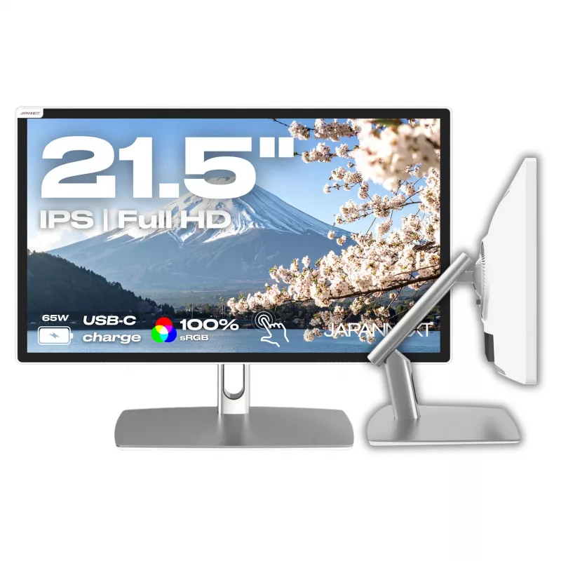 JAPANNEXT FHD Touchscreen Monitor 54,61 cm (21,5 inch) 1920x1080 Pixel, IPS-Panel, 8 ms, 75 Hz, AMD FreeSync, HDMI, Touch (JN-IPS2152FHDR-C65W-FLD-T)