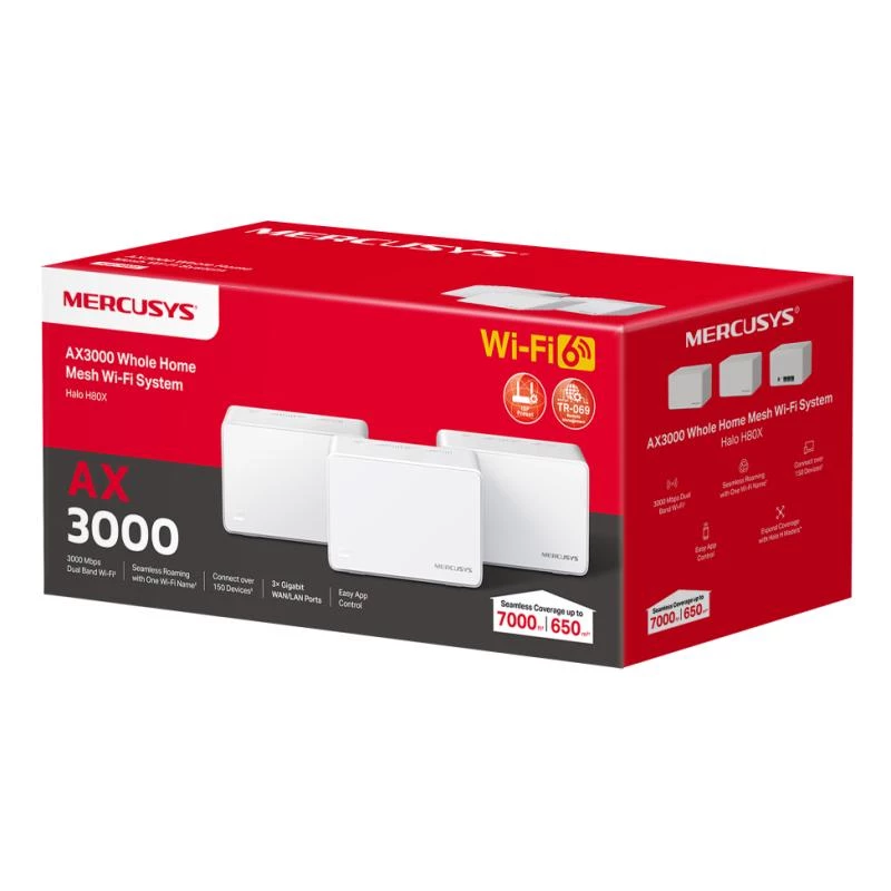 Mesh-System Mercusys Halo H80X (3er-Pack)