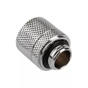 Alphacool Eiszapfen Connector gerade G1/4 Zoll AG auf 13/10 mm – Chrom Silber
