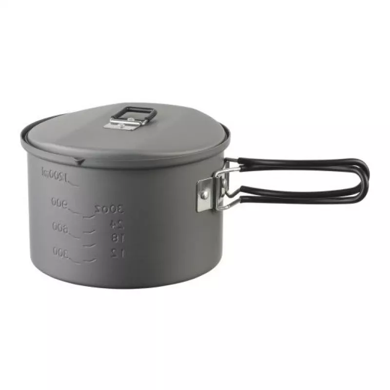 ESBIT PT1600HA Camping-Kochgeschirr-Topf 1,6 L Aluminium, Schwarz