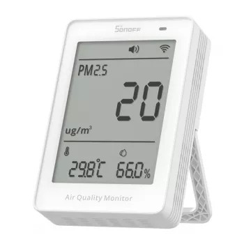 Miernik quality powietrza WiFi LCD Sonoff AirGuard PM2.5 SAWF-07P