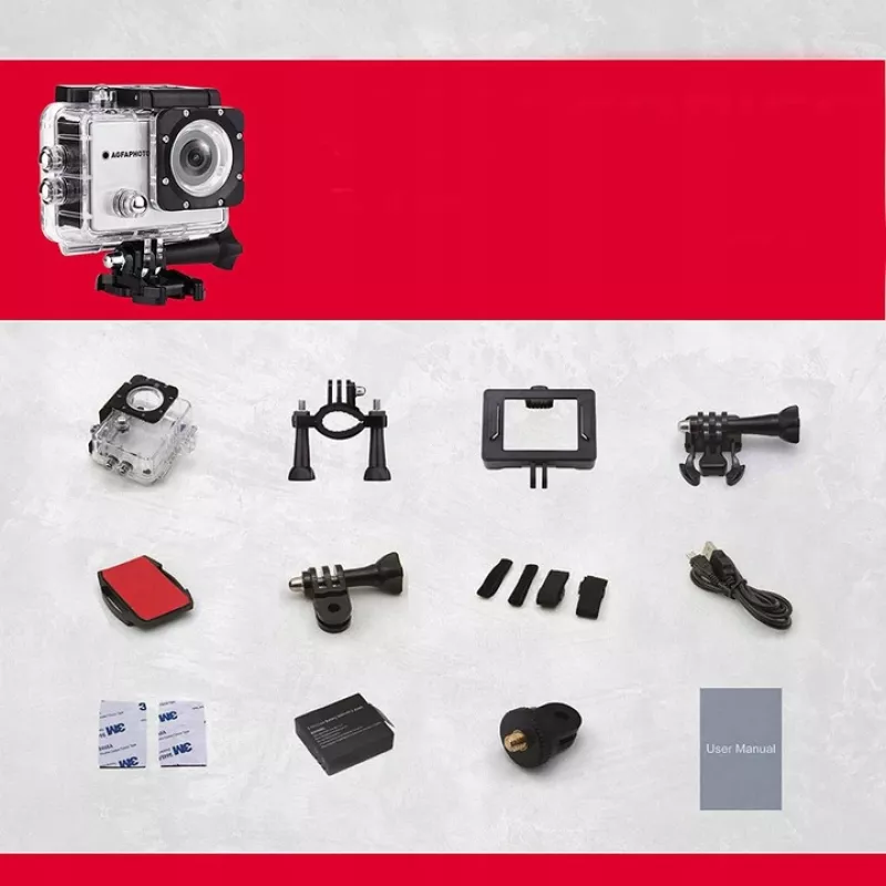 Action-Sportkamera AgfaPhoto Realimove AC5000 12 MP Full HD Wi‑Fi