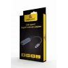 Netzwerkadapter Gembird A-USB3C-LAN-01 Type-C USB 3.2 Gen 1, Gigabit RJ-45, 0,15 m Kabel, Metallgehäuse, grau/schwarz