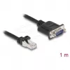 Netzwerkkabel DELOCK 64351 — Cat5e S/UTP (STP), RJ‑45 auf RJ‑45, 1 m, schwarz