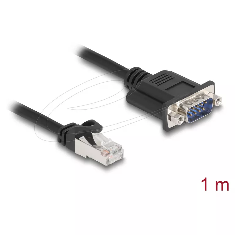 Netzwerkkabel DELOCK 64351 — Cat5e S/UTP (STP), RJ‑45 auf RJ‑45, 1 m, schwarz