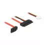 SATA-Kabel DeLOCK 0,3 m SATAIII 7p + Floppy 4p/SATAIII 22p