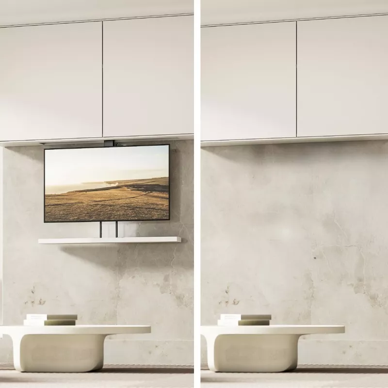 Maclean elektrische Decken-/Bodenhalterung, ausziehbar, 43''-88'', VESA 600x400, max. 60 kg, 100-240 V AC, 50/60 Hz