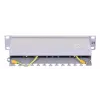 Patchpanel LANBERG PPF6-9012-S, 12-Port, Metall, grau, 1HE, 215×130×44.5 mm