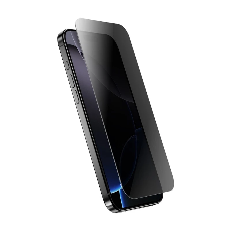 Gehärtetes Sichtschutzglas Crong für iPhone 16 Pro — blendfrei, kratzfest