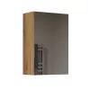 Badezimmer-Aufbewahrungsschrank Top e shop POLA 1DL ARTISAN — wandmontiert, Eichenrahmen, 400×220×600 mm, 3 Regalböden