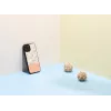 Schutzhülle Man and Wood für iPhone 12 / 12 Pro – rosa Blume auf Schwarz