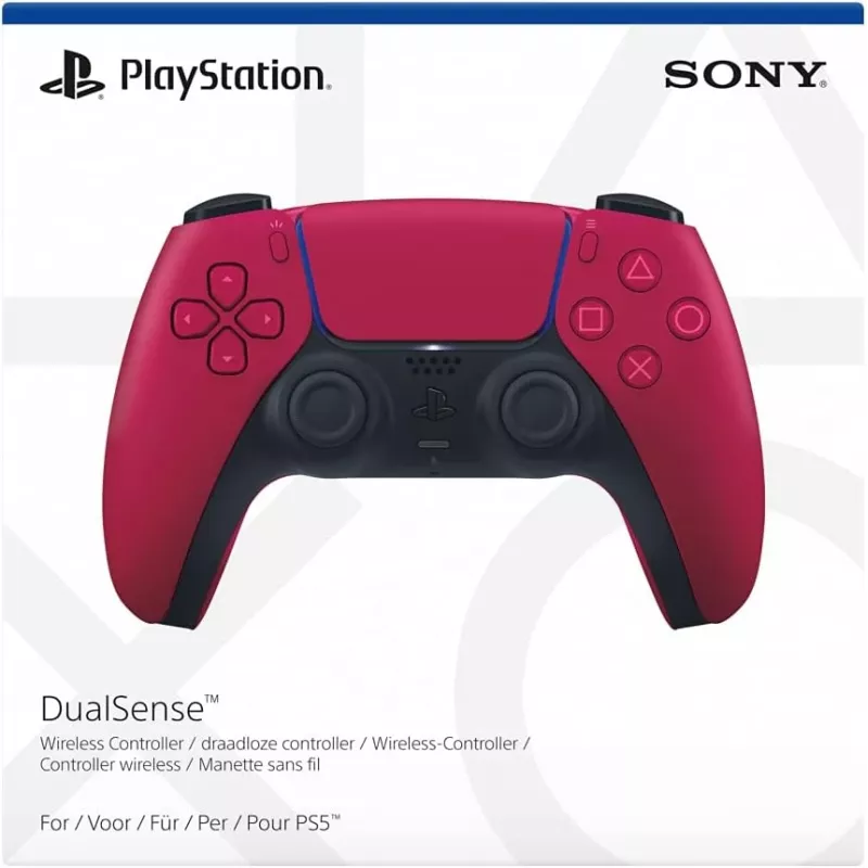 Gamepad Sony DualSense v3 Rot — Bluetooth/USB, USB-C, integrierter Akku, PS5, 160×106×66 mm