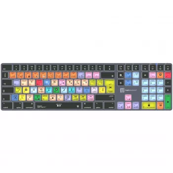 Tastatur LogicKeyboard Apple Logic Pro X2 Titan DE Mac — LKB-LOGXP2-TM-DE, deutsches Layout