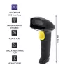 Handheld 1D/2D kabelgebundener Barcodescanner QOLTEC 50853 — USB, ABS-Gehäuse, 1,65 m Kabel, 97×65×167 mm, 105 g