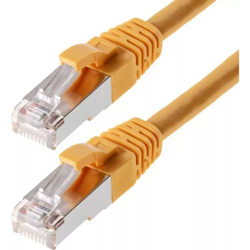 Netzwerkkabel Helos CAT5e SF/UTP 1m Gelb