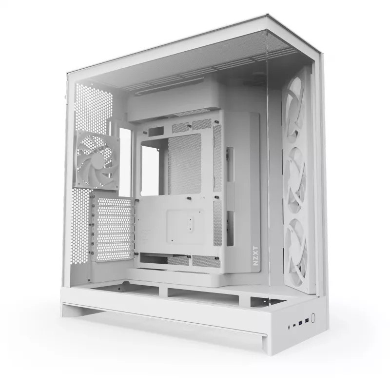 PC-Gehäuse NZXT H9 Flow RGB Midi Tower Weiß