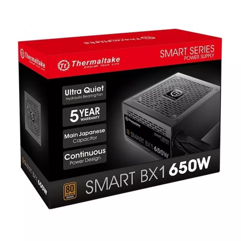 Netzteil Thermaltake Smart BX1 PS-SPD-0650NNSABE-1 (650 W; Aktiv; 120 mm)
