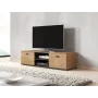 TV-Schrank Cama Meble SOHO 140, Lefkas-Eiche/Schwarz, 1400×430×370 mm