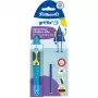 Pelikan griffix® Füllfederhalter für Rechtshänder - Neon Fresh Blau - Blau - Patronenfüllsystem - Blau - Kunststoff - Edelstahl - Rechtshänder (820363)