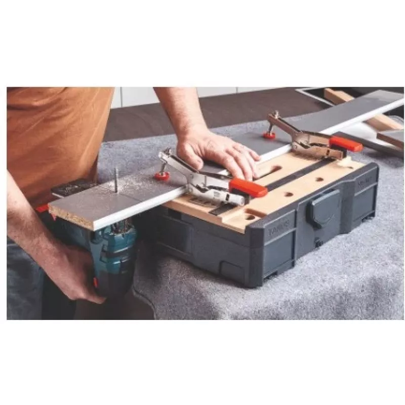 Spannpratze BESSEY STC-S-MFT Schwarz Rot Silber Holz 14 Stück