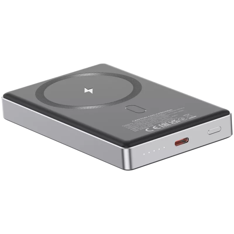 Canyon OnCharge 510 - Powerbank - 10.000 mAh - in USB-C - out USB-C PD 20W + Wireless Magnet