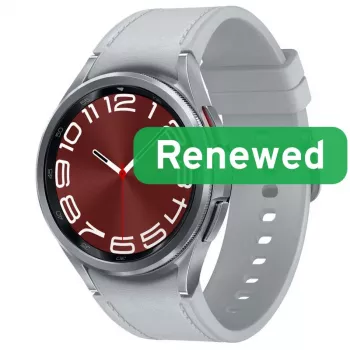 Samsung Renewed Galaxy Watch 6 Classic BT 43mm Smartwatch, Silver, Grade A