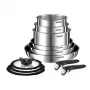 Topfset Tefal Ingenio Emotion L897SB74 — 11-teilig, stapelbar, antihaftbeschichtet, Edelstahl, ofenfest, Thermo-Spot