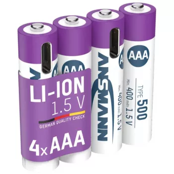 Ansmann 1311-0028 Haushaltsbatterie Akku AAA Lithium-Ionen (Li-Ion)