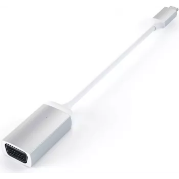 Satechi Type-C auf VGA Adapter, Silber, ST-TCVGAS