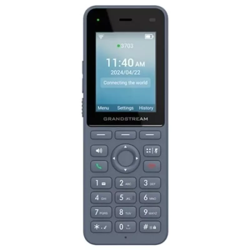 Grandstream Networks WP8256 IP-Telefon Anthrazit 3 Leitungen LCD Wi-Fi