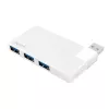 USB 3.0 4-Port Hub, silber