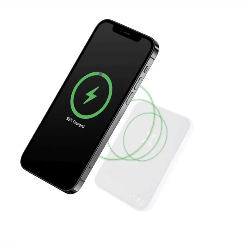 Tragbare Powerbank FIXED FIXZENM-6-WH — 6000 mAh, USB-C-Schnellladung, weiß